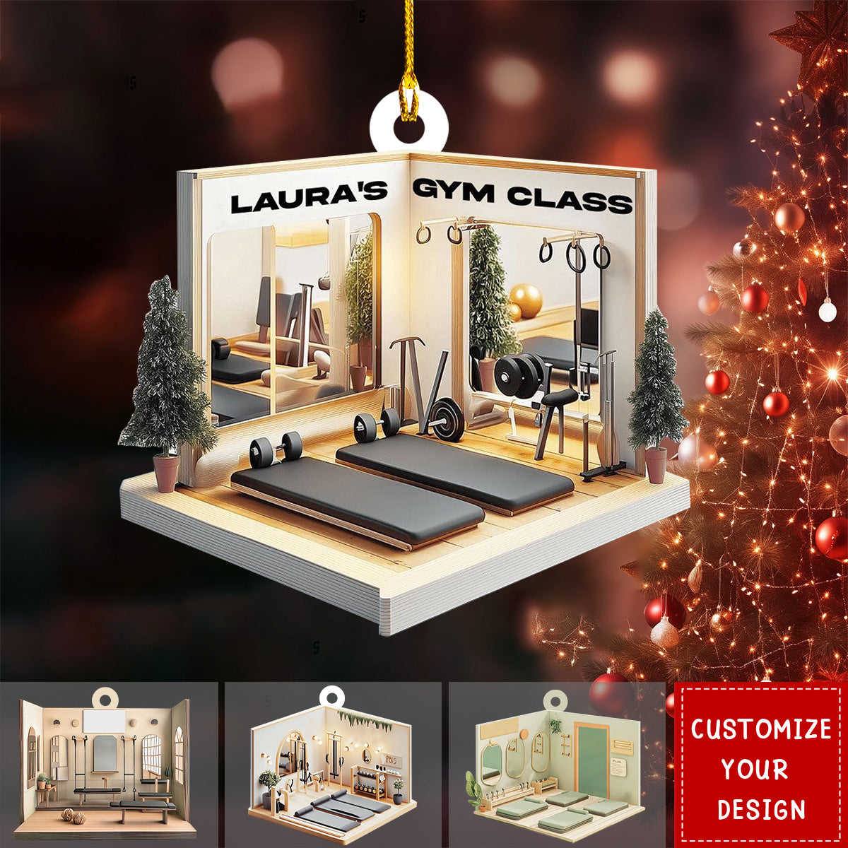 Personalized Gym Class Christmas Ornament Gift For Gym Lovers- 2024 New Release