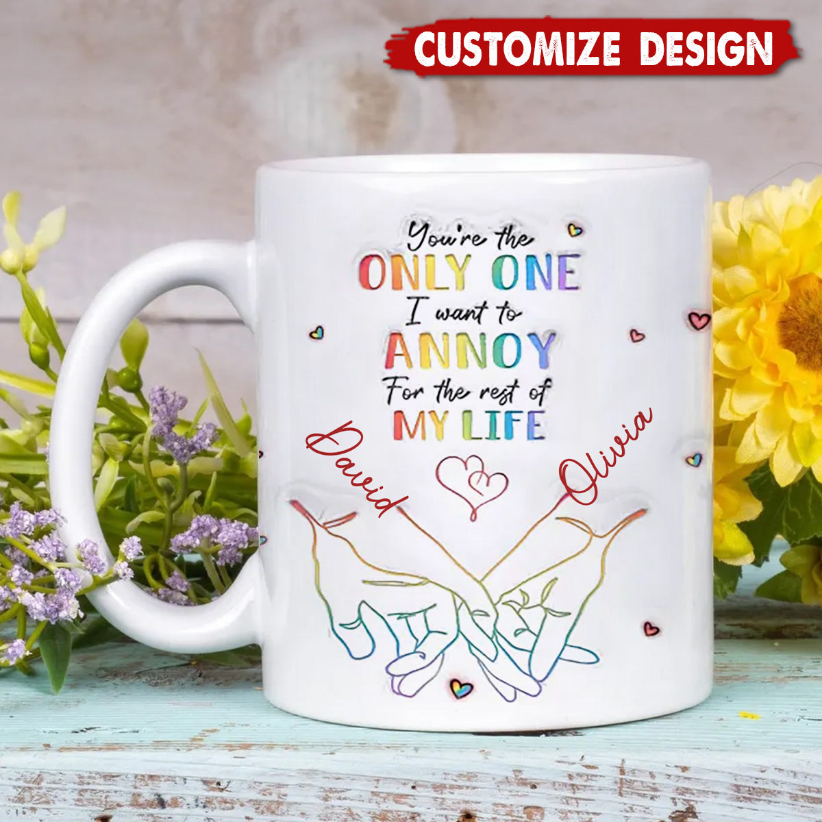 I Met You I Loved You I'm Keeping You - Couple Personalized Mug - Gift For Husband Wife, Anniversary