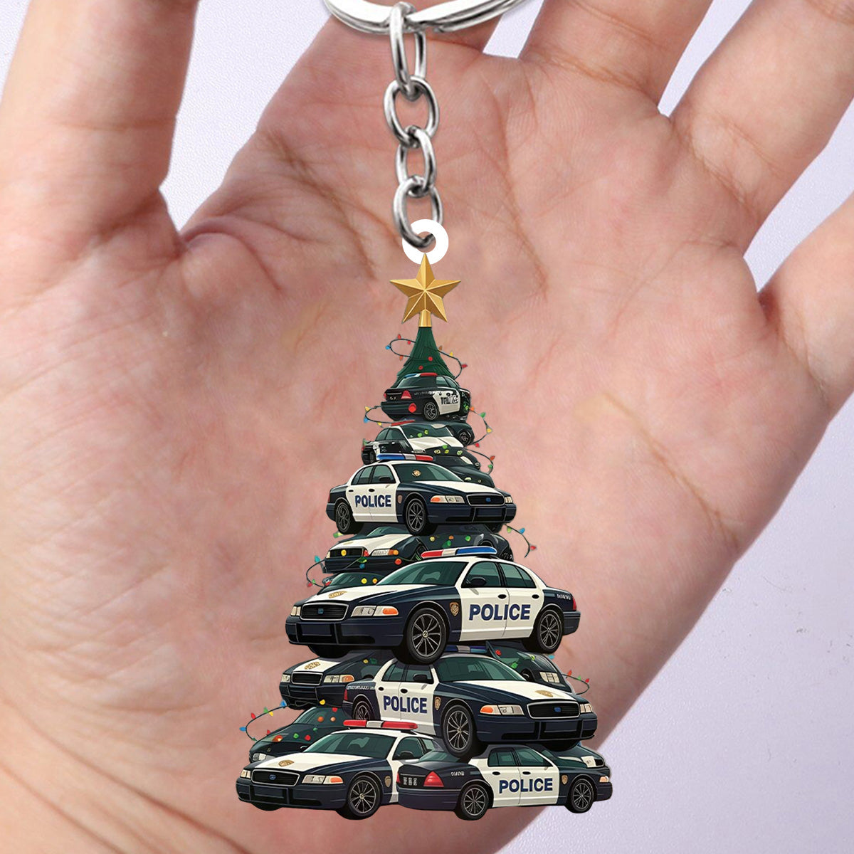 Police Cars Keychain-Gift for police officers