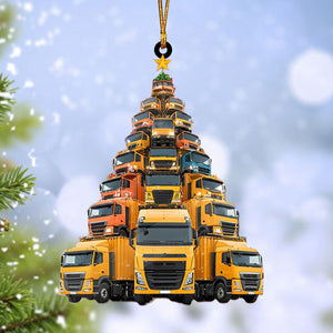 Heavy Truck Christmas Tree Ornament-Gift For Truck Driver-2024 New Release