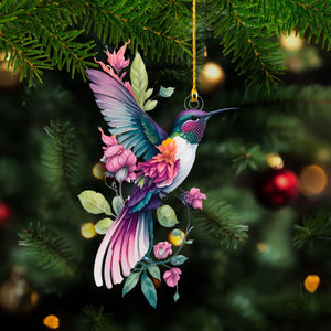Colorful Hummingbird Christmas Ornament, Gift For Bird Lovers-2024 New Release
