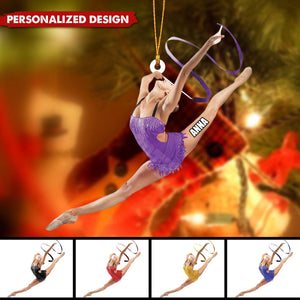 Personalized Gymnastics Girl Ornament-Gift For Daughter Gymnastics Lover-2024 New Release