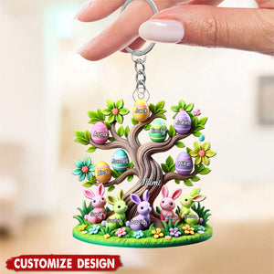 Easter Grandma Tree-Personalized Acrylic Keychain
