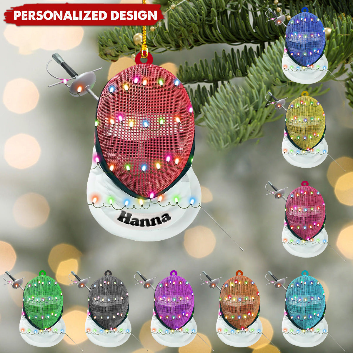 Personalized Fencing Ornaments-Gifts For Fencing Lovers-2024 New Release