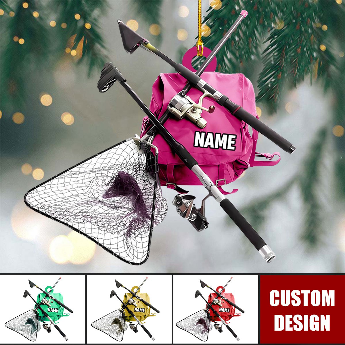 Personalized Fishing Pole Accessories Ornament-Gifts For Fishing Pole Lovers - 2024 New Release