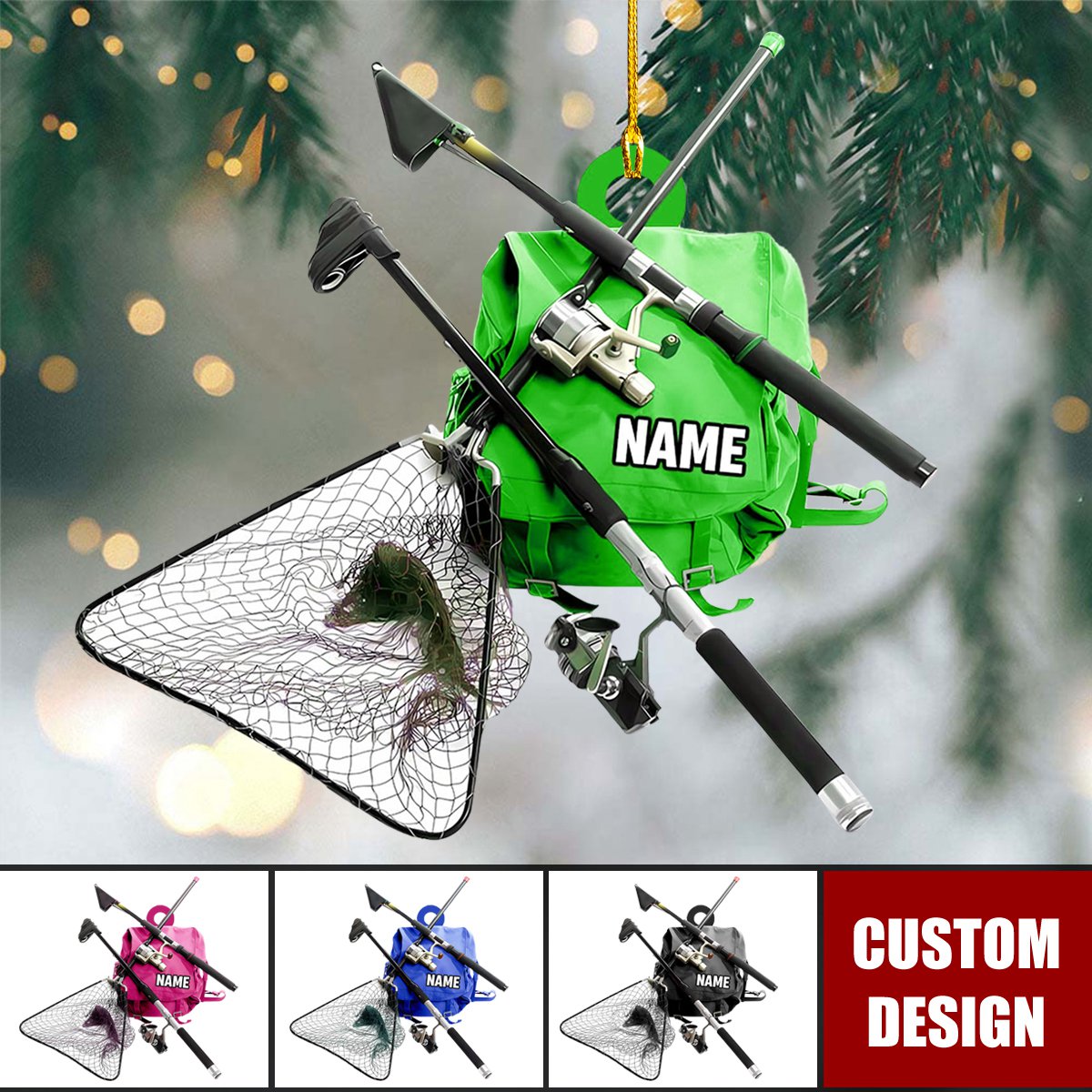 Personalized Fishing Pole Accessories Ornament-Gifts For Fishing Pole Lovers - 2024 New Release