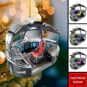 Personalized Pace Rocket Ship Christmas Ornament - 2024 New Release