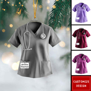 Personalized Scrub Acrylic Christmas Ornament-2024 New Release