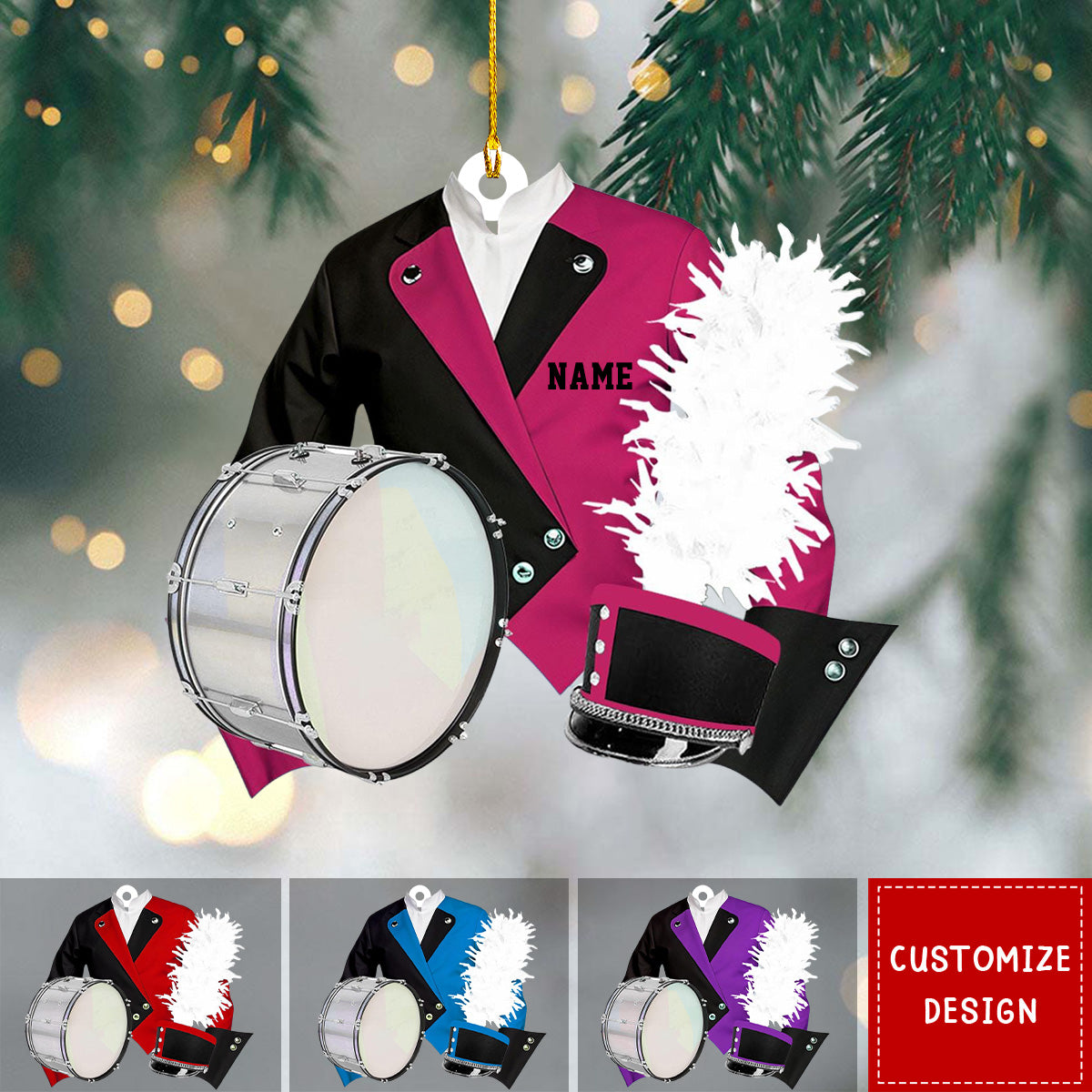 2024 New Release-Personalized Marching Band Uniform Christmas Ornament