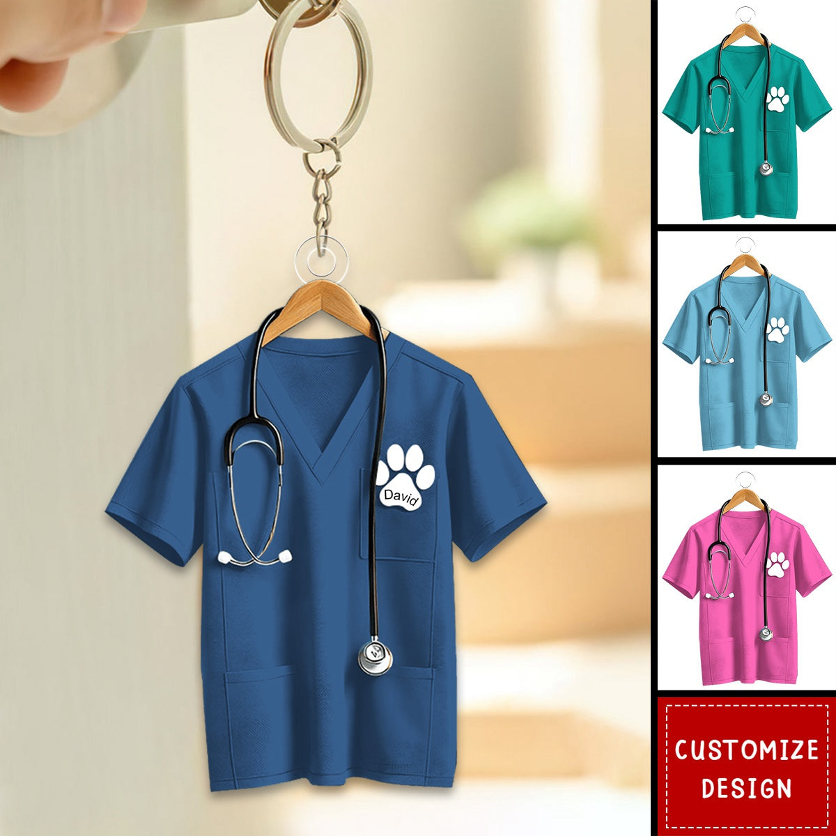 Personalized Veterinarian Keychain-Gift For Veterinarians-2024 New Release