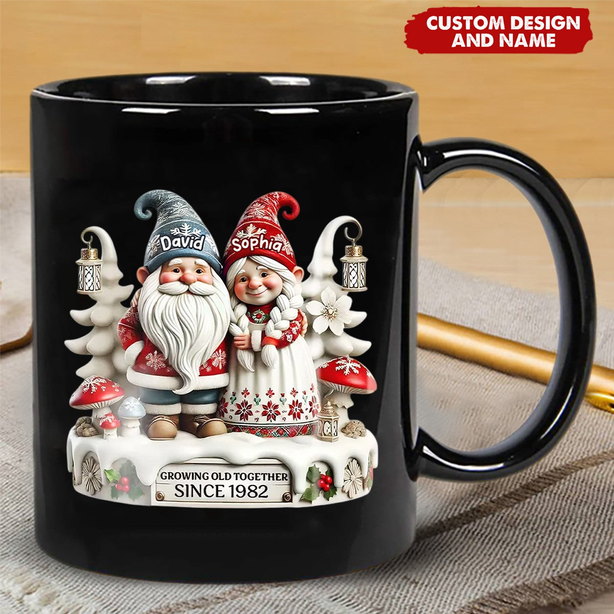 Personalized Couple Together Mug - Gift For Couple,Husband, Wife