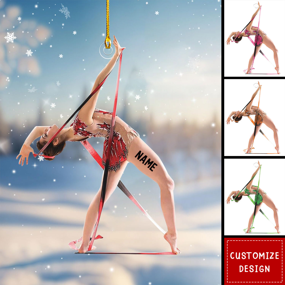 Personalized Gymnastics Christmas Ornament-2024 New Release