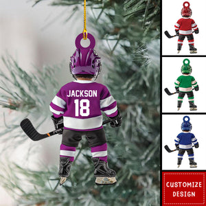 Personalized Hockey Christmas Ornament-Gifts For Hockey Lover-2024 New Release