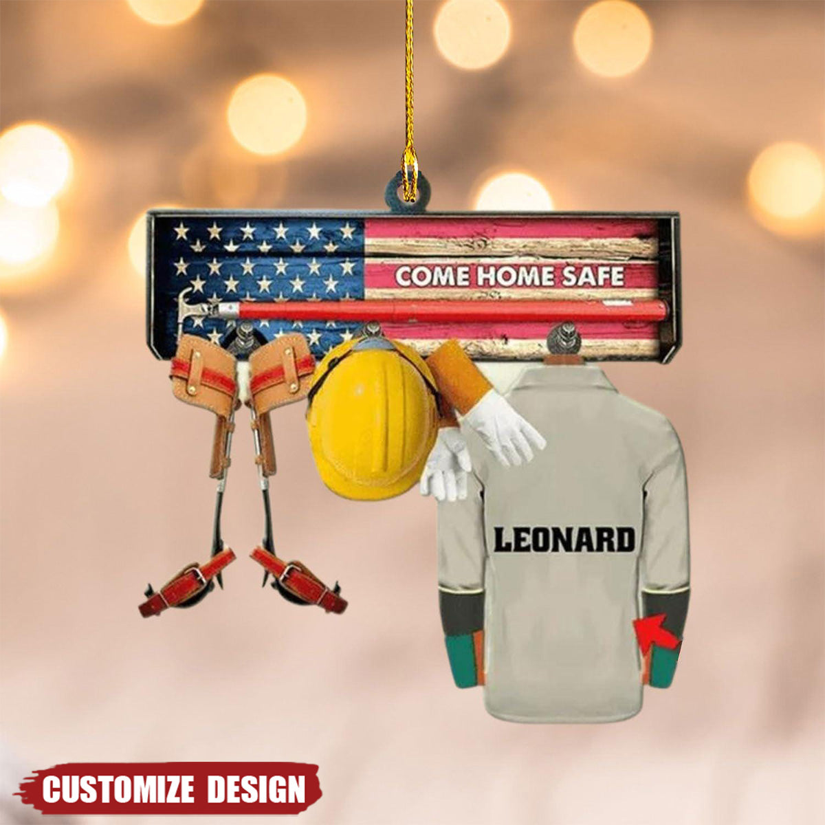 Personalized Lineman Ornaments - Gift for Lineman - 2024 New Release