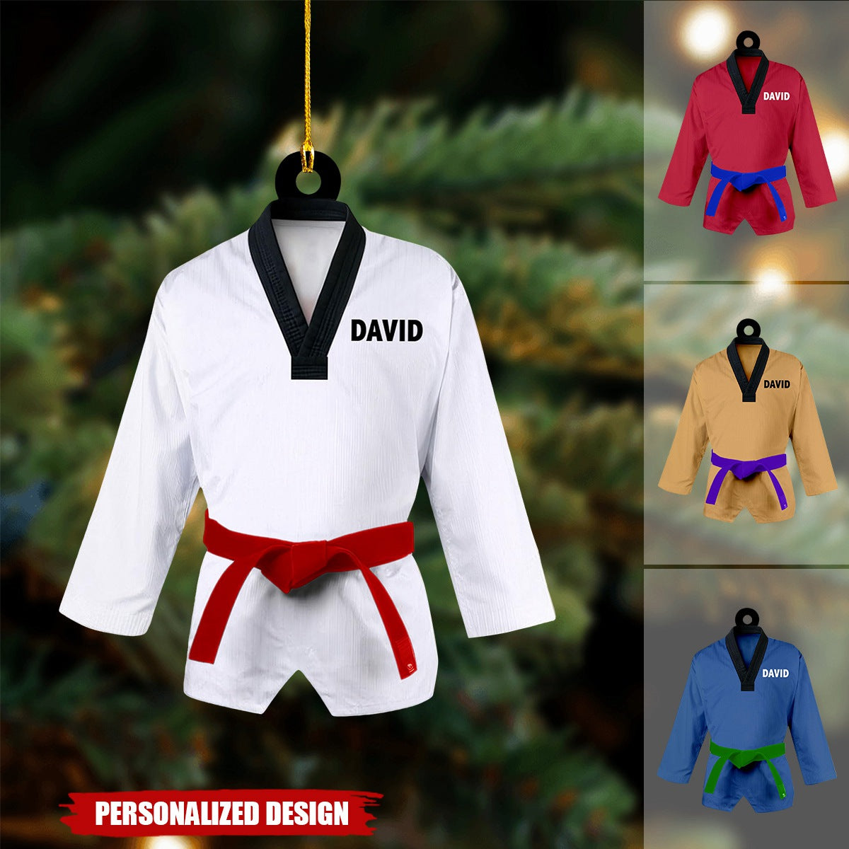 Personalized Taekwondo Christmas Ornament-Gift For Taekwondo Lover-2024 New Release