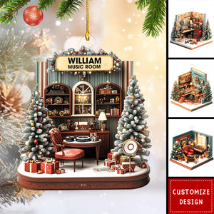 Personalized Music Room Christmas Ornament Gift For Musician-2024 New Release