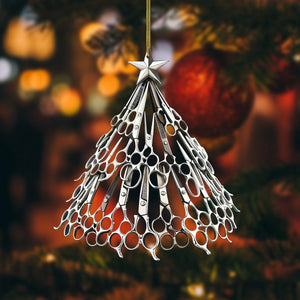 Scissors Christmas Tree Ornament-Gift For barber-2024 New Release