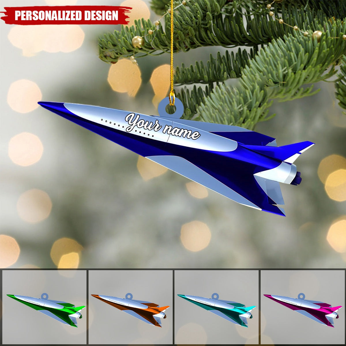 Personalized Airplane Ornament-Gifts For Airplane pilot-2024 New Release