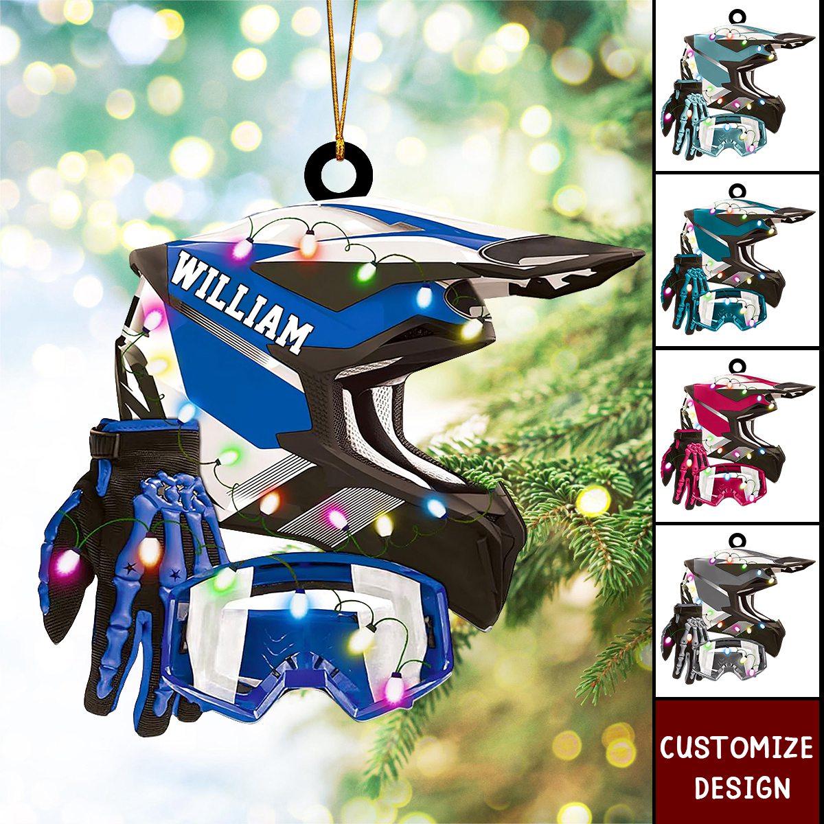 2024 New Release Personalized Dirt Bike Christmas Ornament Gift For Racing Lover
