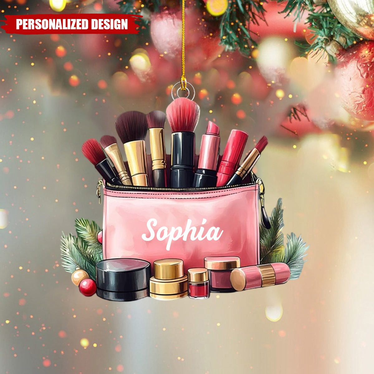 Personalized Makeup Ornament-Gift for Makeup Artist Teen Girl-2024 New Release