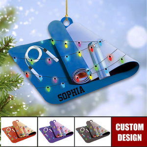 Personalized Yoga Christmas Ornament, Gift For Yoga Lovers - 2024 New Release