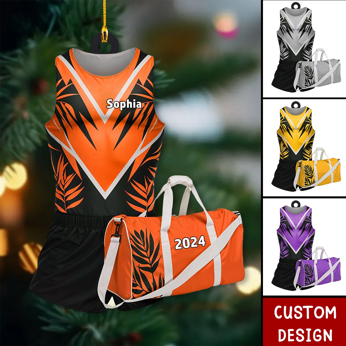 Personalized Gymnastics Ornament, Gift For Gymnast Girl - 2024 New Release