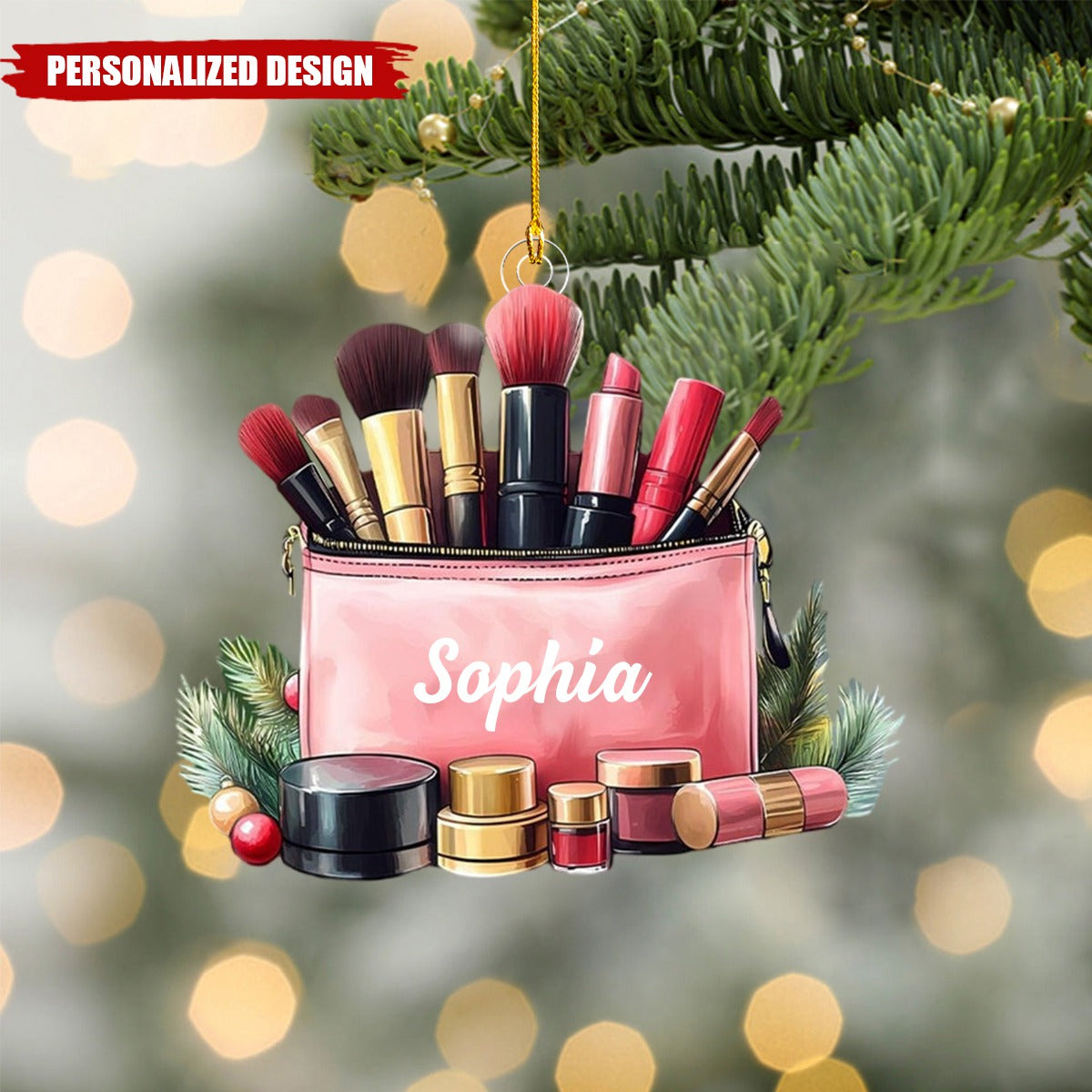 Personalized Makeup Ornament-Gift for Makeup Artist Teen Girl-2024 New Release