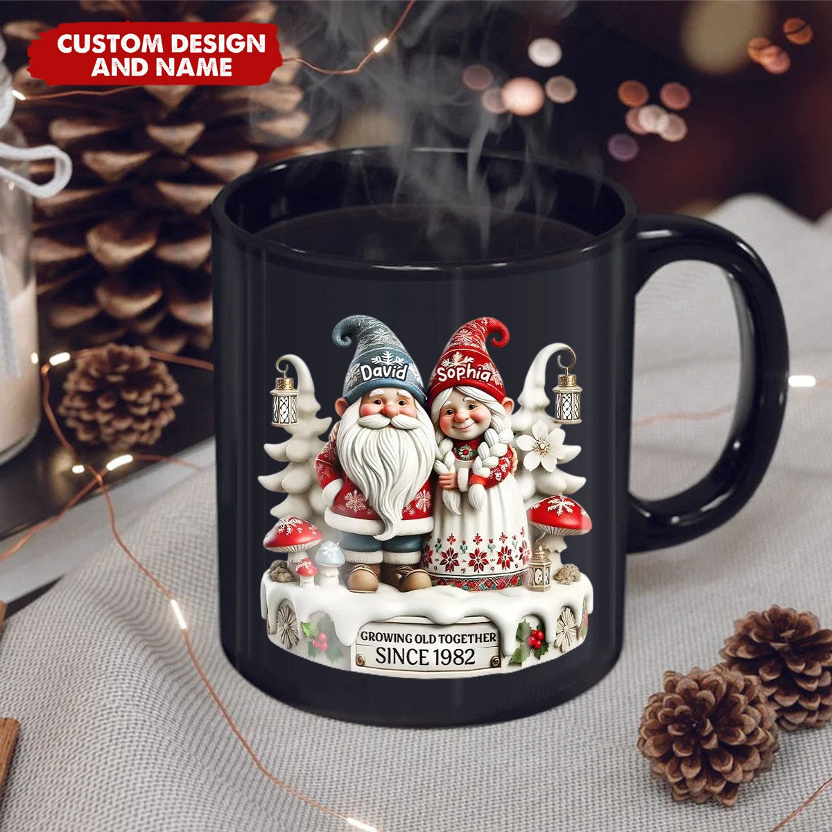 Personalized Couple Together Mug - Gift For Couple,Husband, Wife