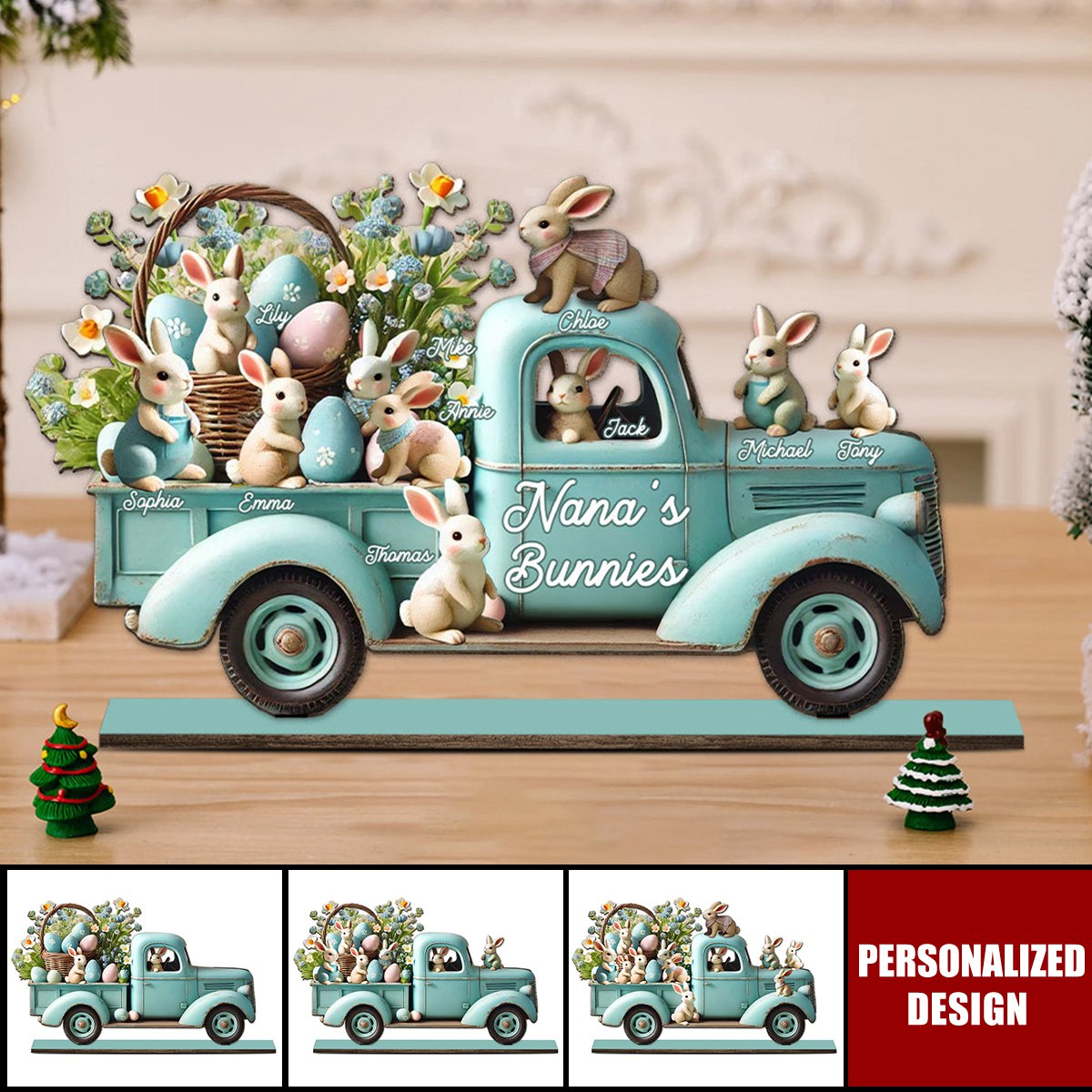 Nana's ... Bunnies-Personalized Grandma Big Freestanding