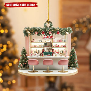Personalized Nail Salon Christmas Ornament - 2024 New Release Nail Spa Ornament