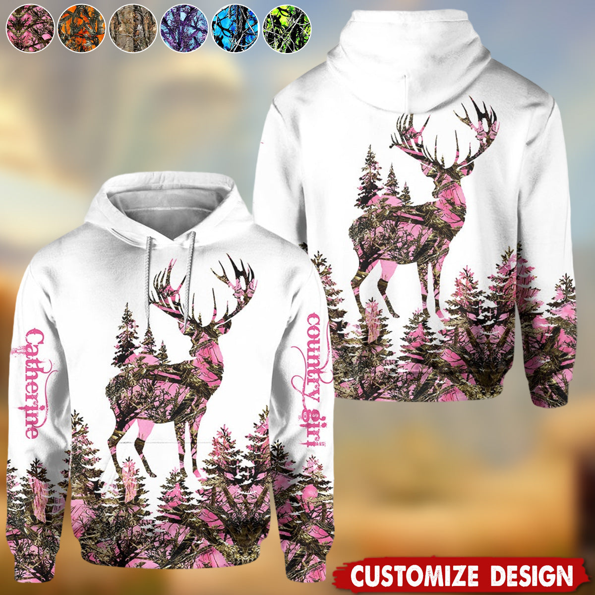 Country Girl - Personalized Hunting Hoodie and Leggings