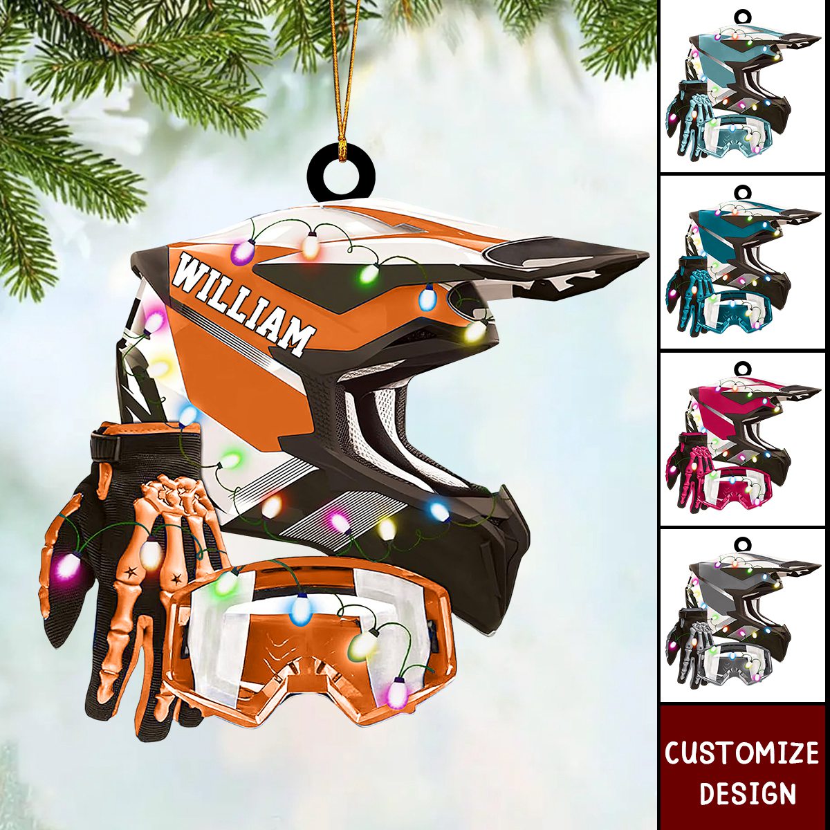 2024 New Release Personalized Dirt Bike Christmas Ornament Gift For Racing Lover