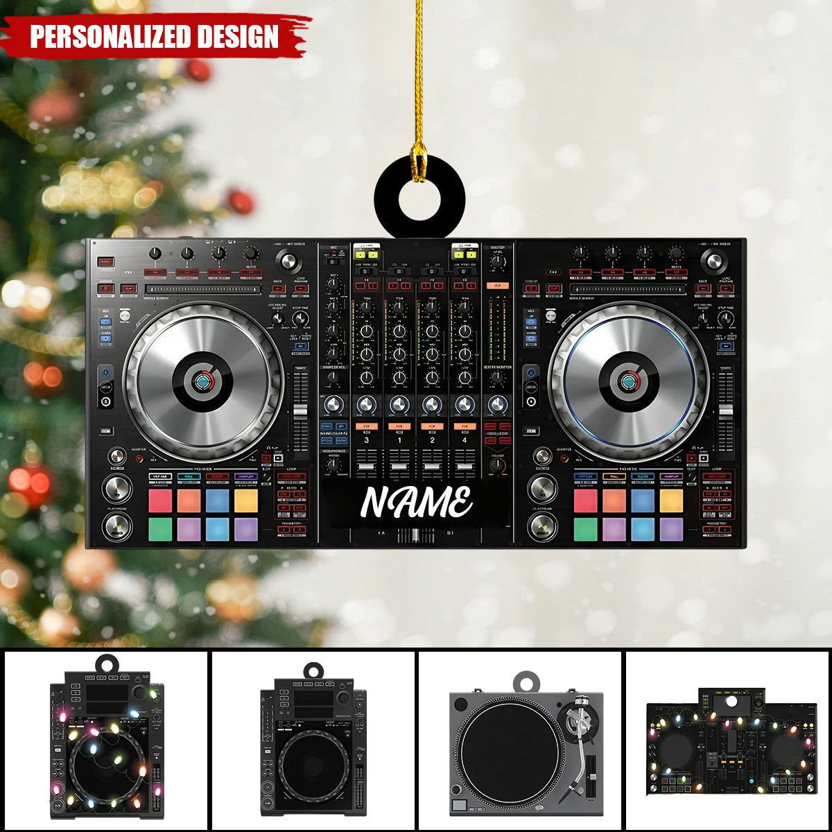 Personalized Name DJ Player Ornament-Gifts For Music Lovers-2024 New Release