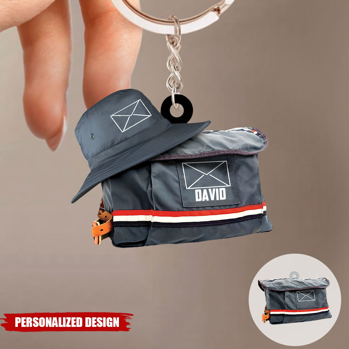 Personalized Postal Worker Keychain-Gift For Mail Carrier-2024 New Release