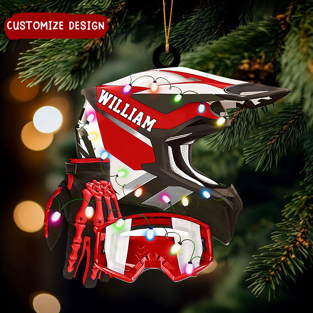 2024 New Release Personalized Dirt Bike Christmas Ornament Gift For Racing Lover