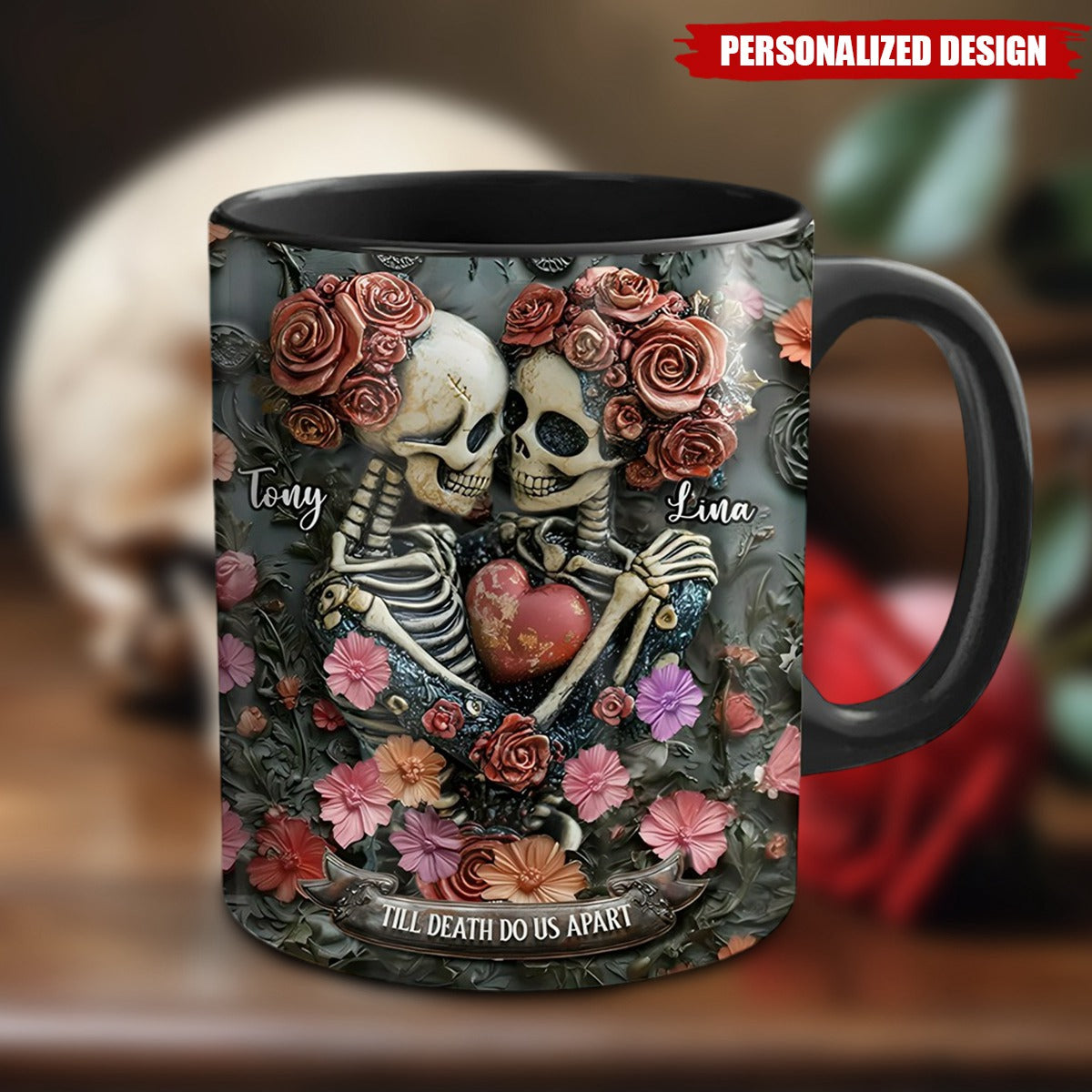 Till Death Do Us Apart-Personalized Mug-Couple Gift For Him,Her