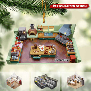 Personalized Kitchen Christmas Ornament-Gifts For Cook Chef-2024 New Release