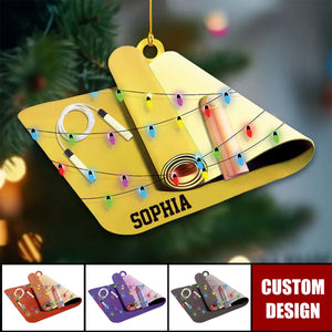 Personalized Yoga Christmas Ornament, Gift For Yoga Lovers - 2024 New Release