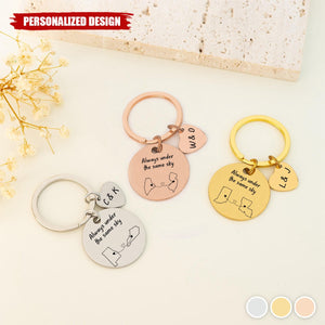 Long Distance Relationship-Personalized Keychain-Gift for Family, Friends