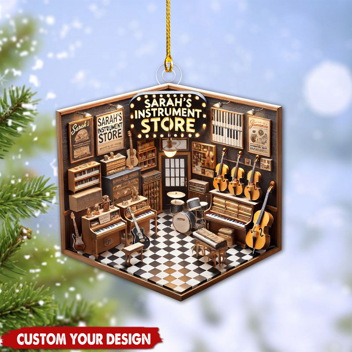 Personalized Instrument Store Christmas Ornament-2024 New Release