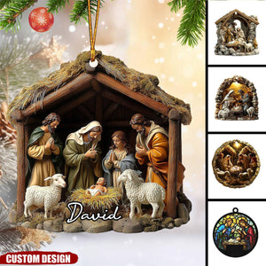 Personalized  Nativity Scene Christmas Ornament-2024 New Release