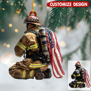Personalized Firefighter Ornament - Gift For Firefighter - 2024 New Release