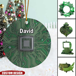 2024 New Release Personalized Circuit Board Computer Ornament