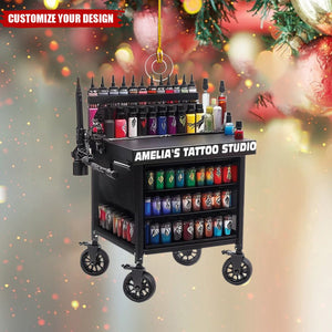 Personalized Tattoo Christmas Ornament Tattoo Artirst Gift - 2024 New Release