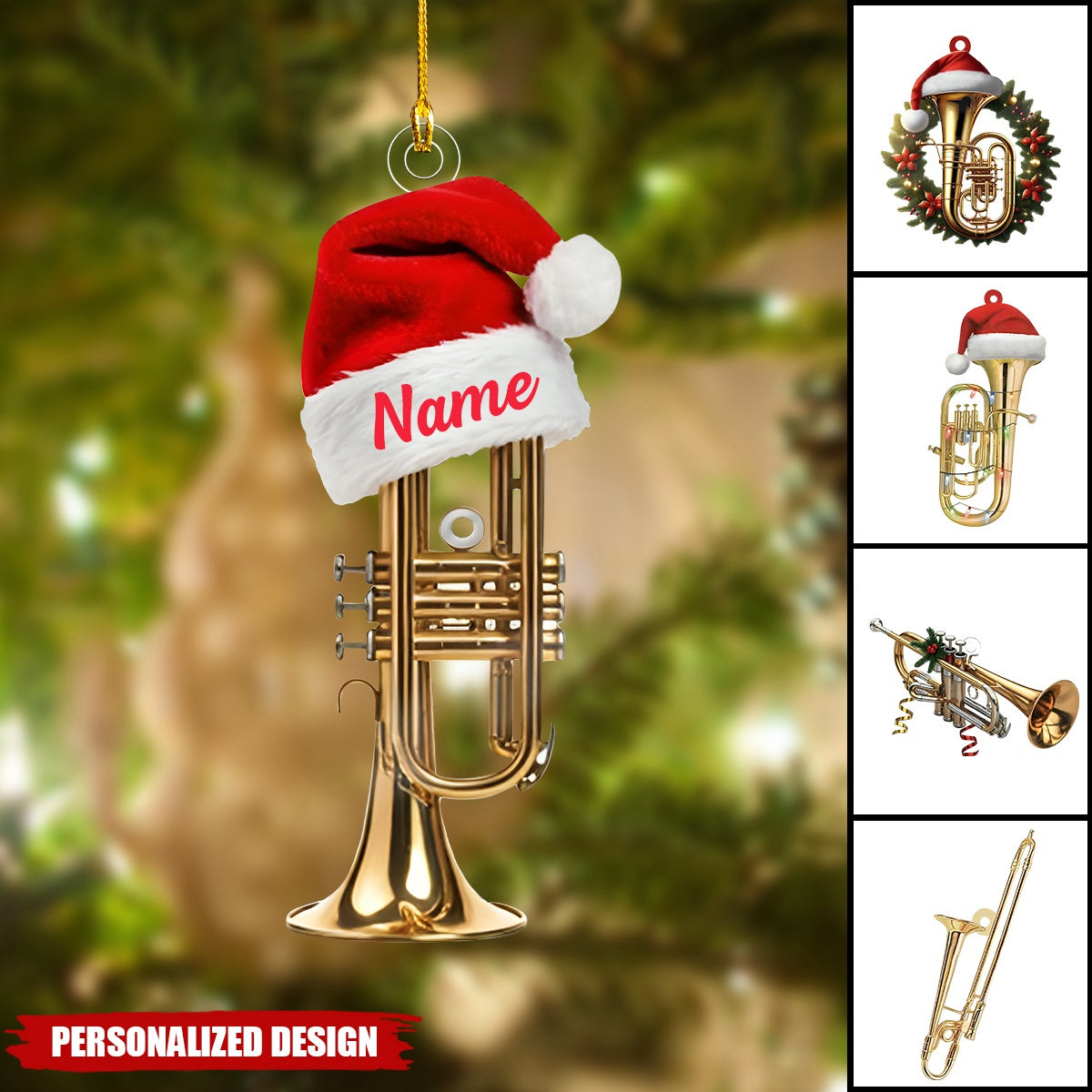 Personalized Trumpet Ornament-Gift For Trumpet Artist Trumpet Lover-2024 New Release