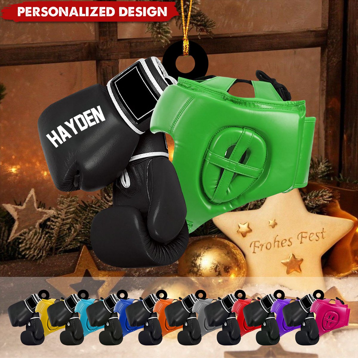 Personalized Boxing Ornament-Gifts For Boxing Lover-2024 New Release