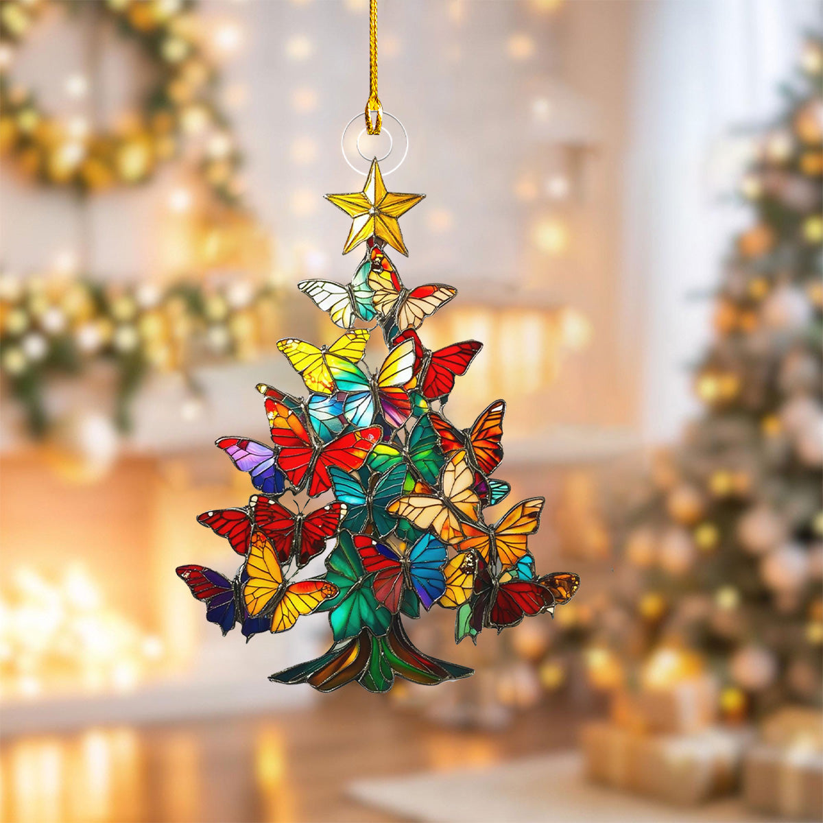 Butterfly Christmas Tree Ornament/Suncatcher Gift For Butterfly Lover
