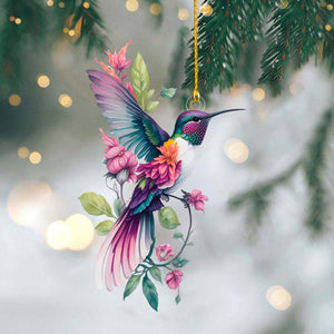 Colorful Hummingbird Christmas Ornament, Gift For Bird Lovers-2024 New Release