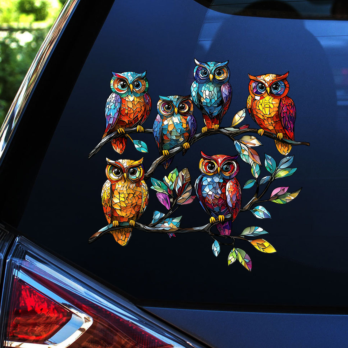 Colorful Owl Decal - Perfect Gift for Animal Lovers, Friends, Family
