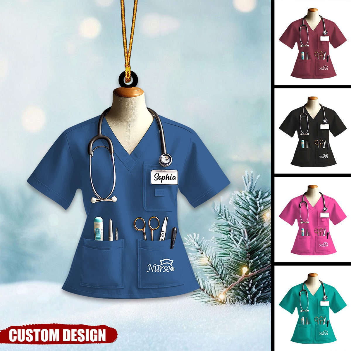 Personalized Nurse Uniform Ornament-Gift For Nurse-2024 New Release